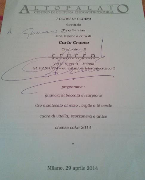 A lezione da Carlo Cracco